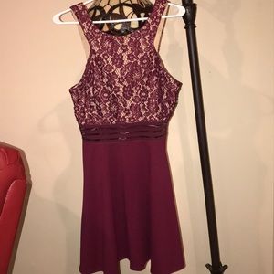 Speechless-sleeveless fit and flare dress